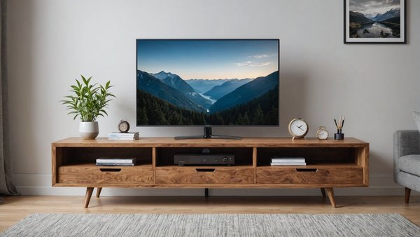 Meuble télé bois : élégance et fonctionnalité pour votre salon